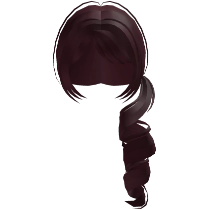  dollette cherry red side low ponytail 