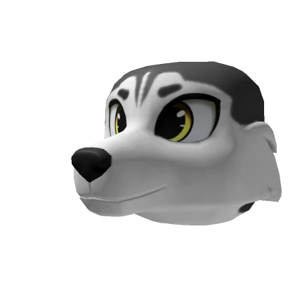 Grey Husky Head