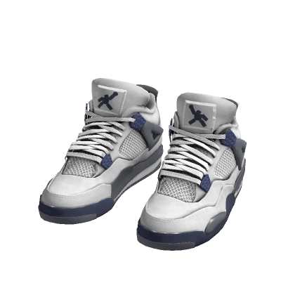 Jey 4's White-Dark Blue