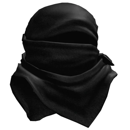 black tied longsleeve facewrap	