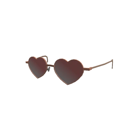 Rose Pink Heart Sunglasses