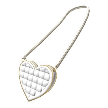 White Luxury Heart Purse (3.0)