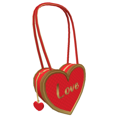 Antique Red Love Heart Bag (3.0)