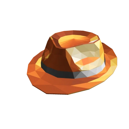 Orange Sparkle Fedora