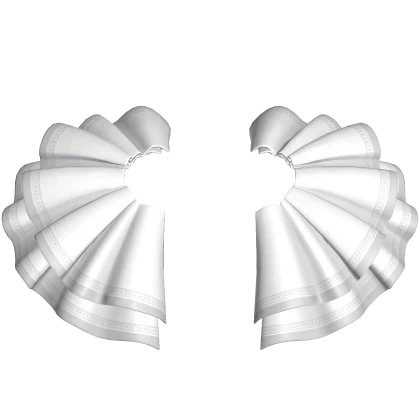 PBR Ruffles White Side Hip Accents Skirt Cute YK