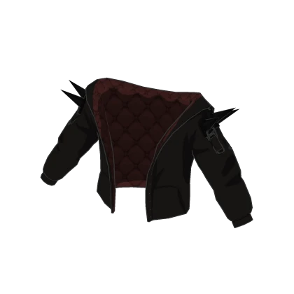 Goth Strapped Red Lined Jacket