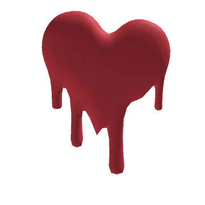 Red Melting Heart Pin