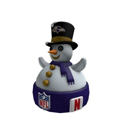 Baltimore Ravens Snowman Beanie