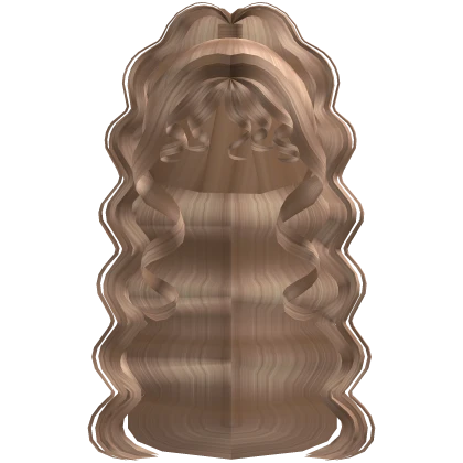 Long Curly Preppy Ponytail in Blonde