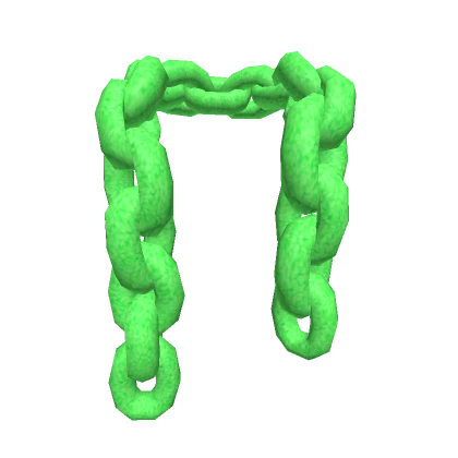 Neon Green Chain Link Scarf 3.0