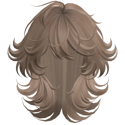 Fluffy Voluminous Wavy Hair (Honey Brown)