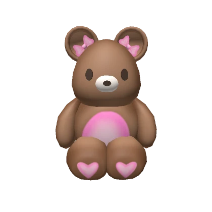 Pink Hearts Teddy Bear