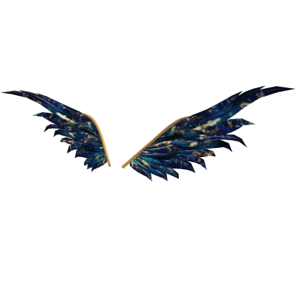 Sapphire Gold Marble Wings