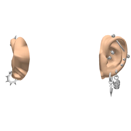 Emo Earrings in Silver