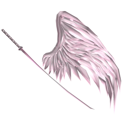 Fallen Ghoul Wings: Pink Sakura Katana Blossoms