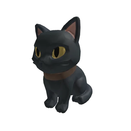 Black Cat Shoulder Pal w/ Kitty Collar