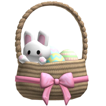 cute spring easter bunny basket