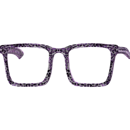 Oversized Leopard Cheetah Glasses [Lavender] {PBR}