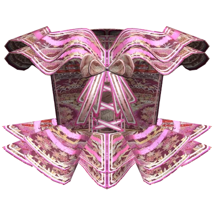 Vintage Rococo Fluffy Corset (Pink)