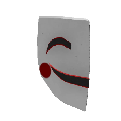 Happy Face Mask [Right Half](Red)