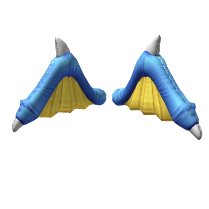 Blue Plush Dragon Wings