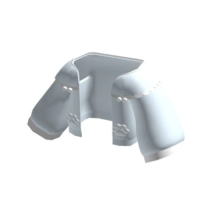 blue paw off the shoulder sweater