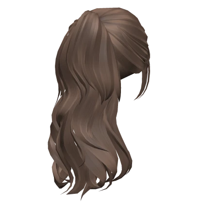 Cute Loose Curly Ponytail Hair (Light Brown)