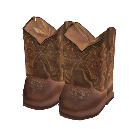 Brown Cowboy Girl Boots (3.0)