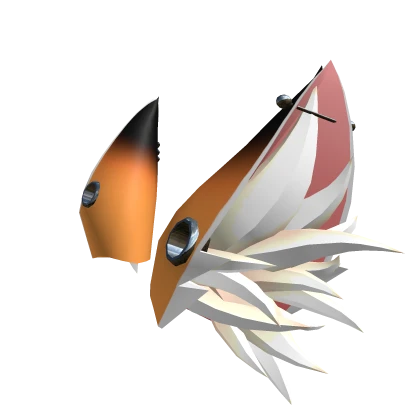 Orange Goth Fox Ears (Higher)