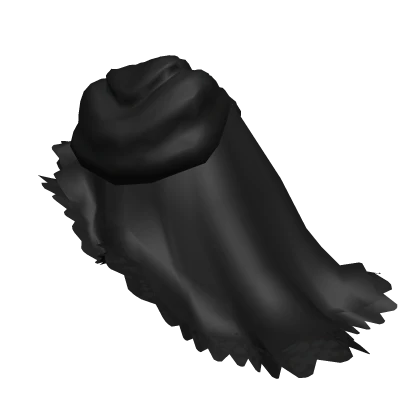 Long Elegant Rococo Wavey Train Skirt in Black