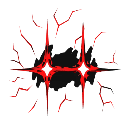 Red Animated Lightning Eye Glare