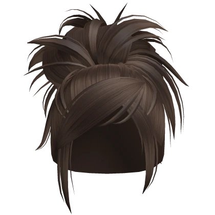 Spikey Fluffy Y2k Bun (Brown)