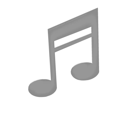 cute white music note hair pin