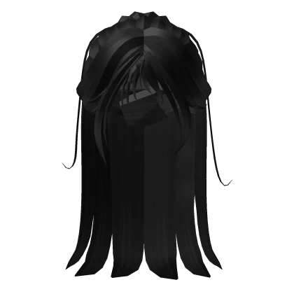 Black Long layered ponytail