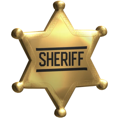 Western Cowboy Sheriff Badge