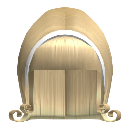 60s Iconic Flipped Ends hair w/ bangs in blonde