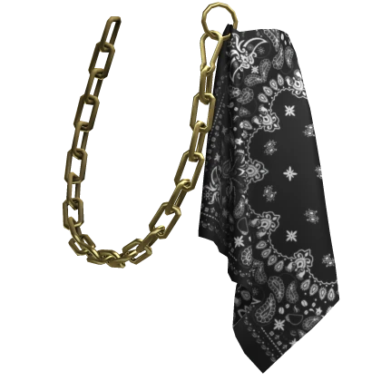 [1.0] Gold Tucked Bandana Waist Chain
