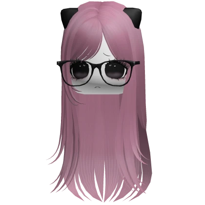 ♡ innocent moe kitty hair ash pink