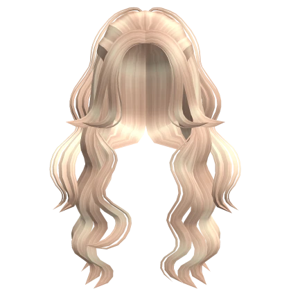 over the shoulder cute waves (blonde)