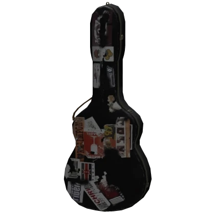 Black Retro Guitar Case