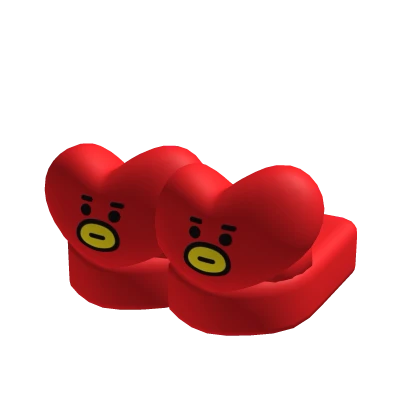 red heart slippers 