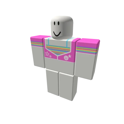 preppy pink rainbow top !☆