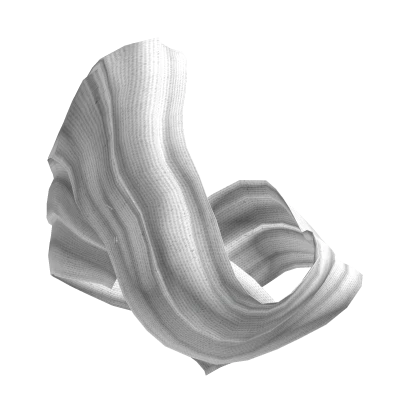 Wool White Fur Head Scarf