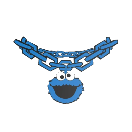 Blue Cookie Monster Chain