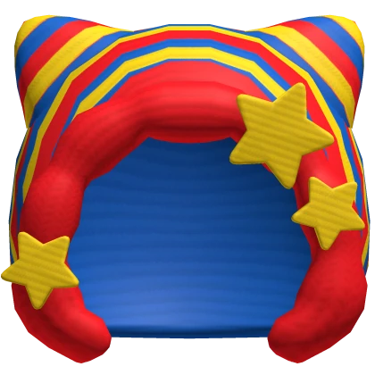 colorful rainbow kidcore kitty hood