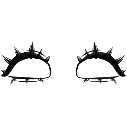 ♡ downturned chibi anime lashes