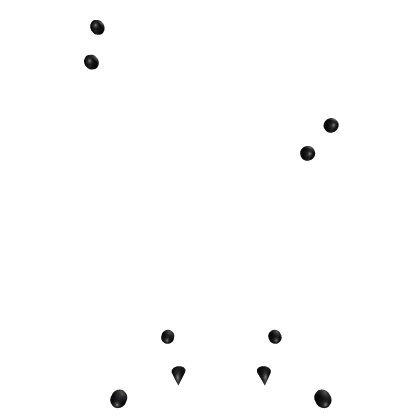 black gothic vkei piercing set