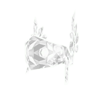 White Shiny Valk Valkyrie Helm