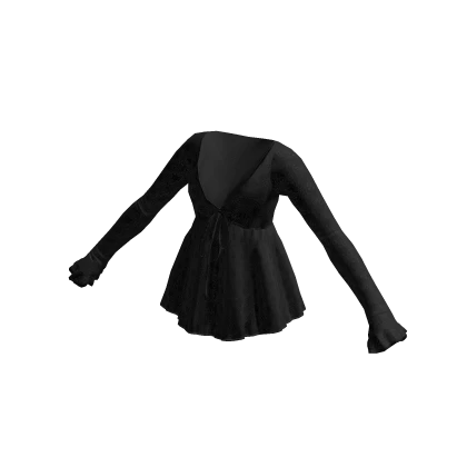 🖤 Black Lace Ruffle Top