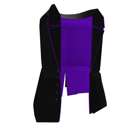 Black and Purple Elegant Suit (Beltless)